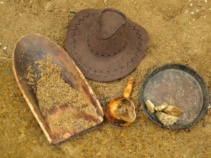 Old gold panning equipment